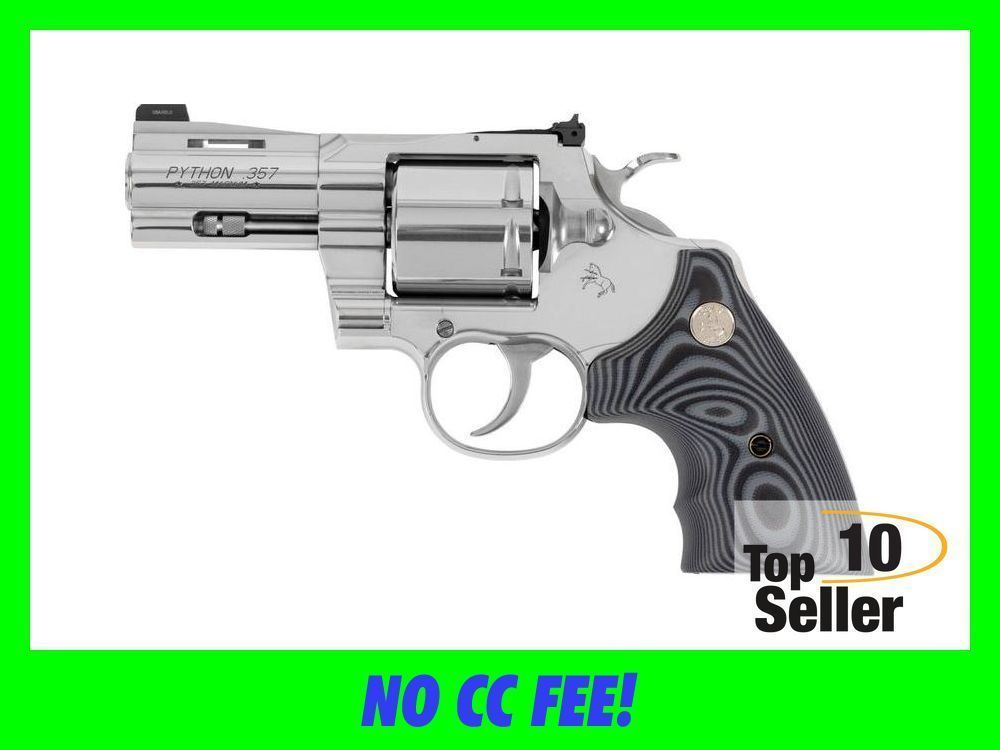 Colt Mfg PYTHONSP3NS Python Combat Elite 357 Mag 6 Shot, 3” Stainless ...