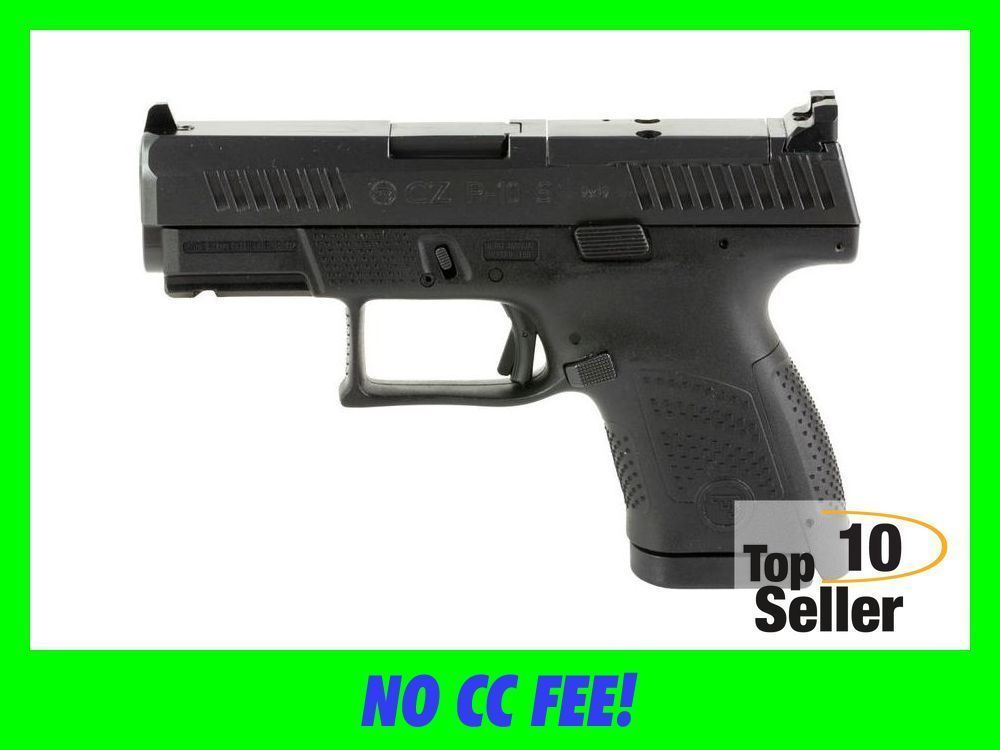 CZ-USA 01568 P-10 S Sub-Compact Frame 9mm Luger 10+1 3.50” Black Steel-img-0