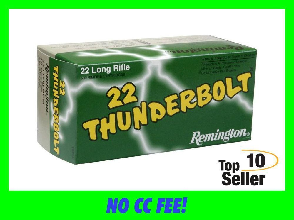 Remington Ammunition 21238 Thunderbolt Rimfire 22 LR 40 gr Round Nose 50-img-0