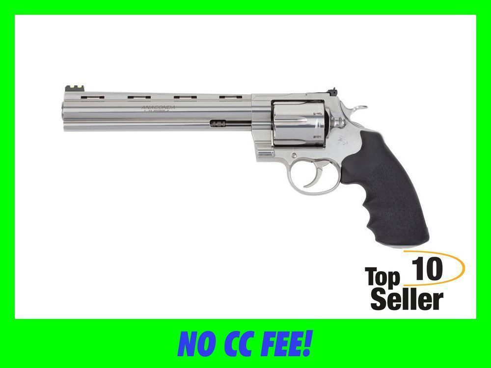 Colt Mfg ANACONDASP8RFT Anaconda Target 44 Mag 6rd 8” Stainless Vent...-img-0