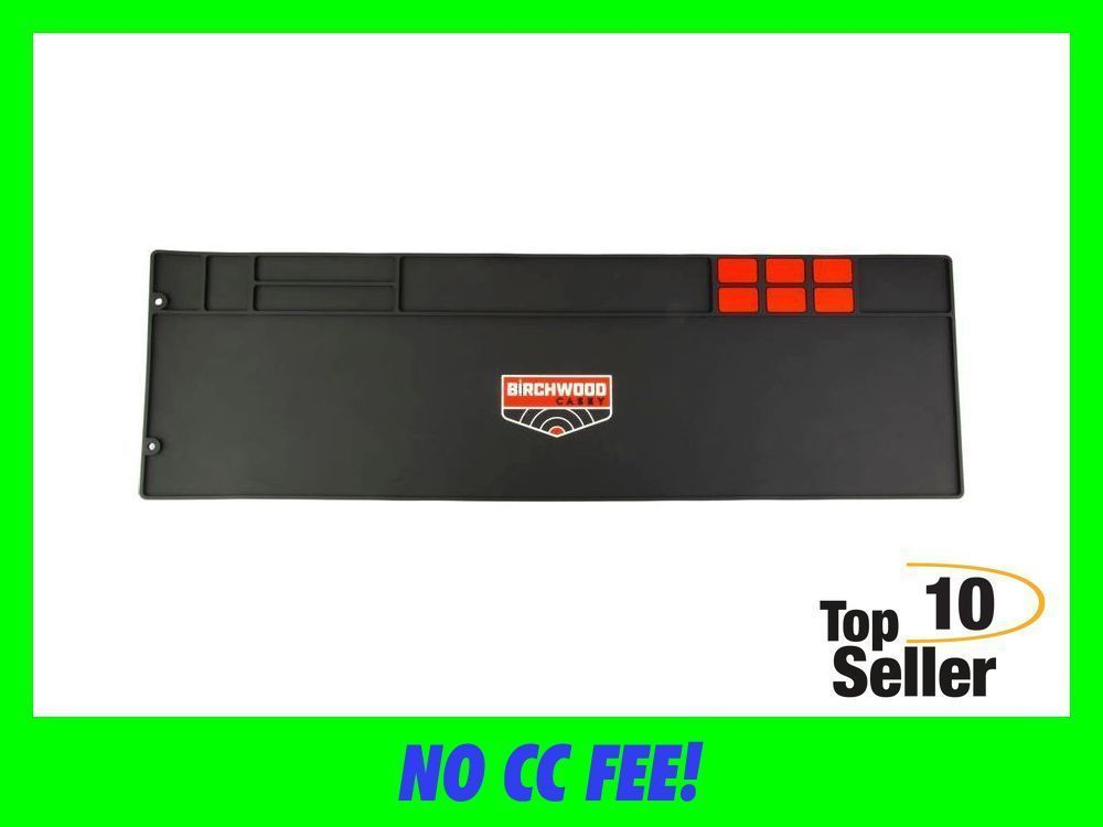 Birchwood Casey 30350 Rifle Cleaning Mat Black/Red Rubber 36” x 11”-img-0