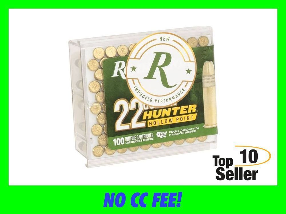 Remington Ammunition R21251 Golden Hunter 22 LR 40 gr Plated Hollow...-img-0