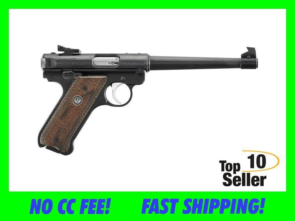 Ruger Mark IV Target 75th Anniversary Blued Wood 22 LR 6.88in 2-10Rd 40175-img-0