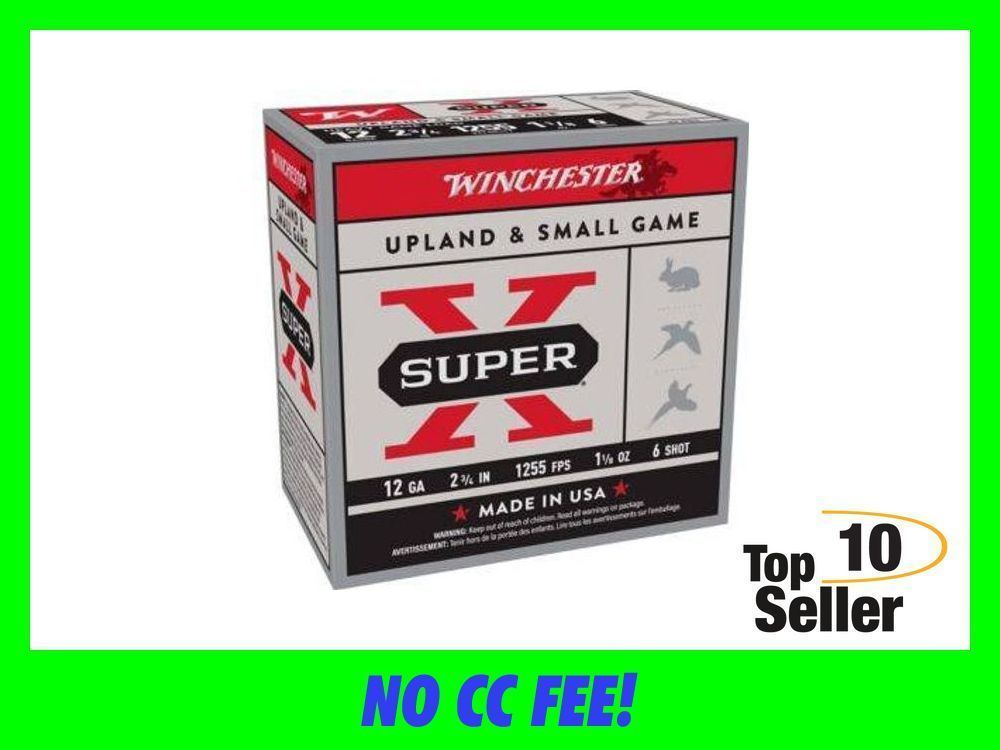 WINCHESTER SUPER-X 12GA 2.75” 1255FPS 1-1/8OZ 6 250RD CASE-img-0