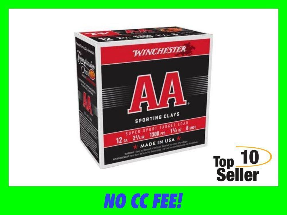 WINCHESTER AA 12GA 1-1/8OZ #8 1300FPS 250RD CASE LOT-img-0