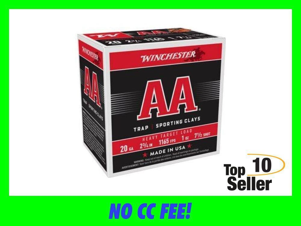 WINCHESTER AA TRGT 20GA 2.75” 1165FPS 1OZ #7.5 250RD CASELT-img-0