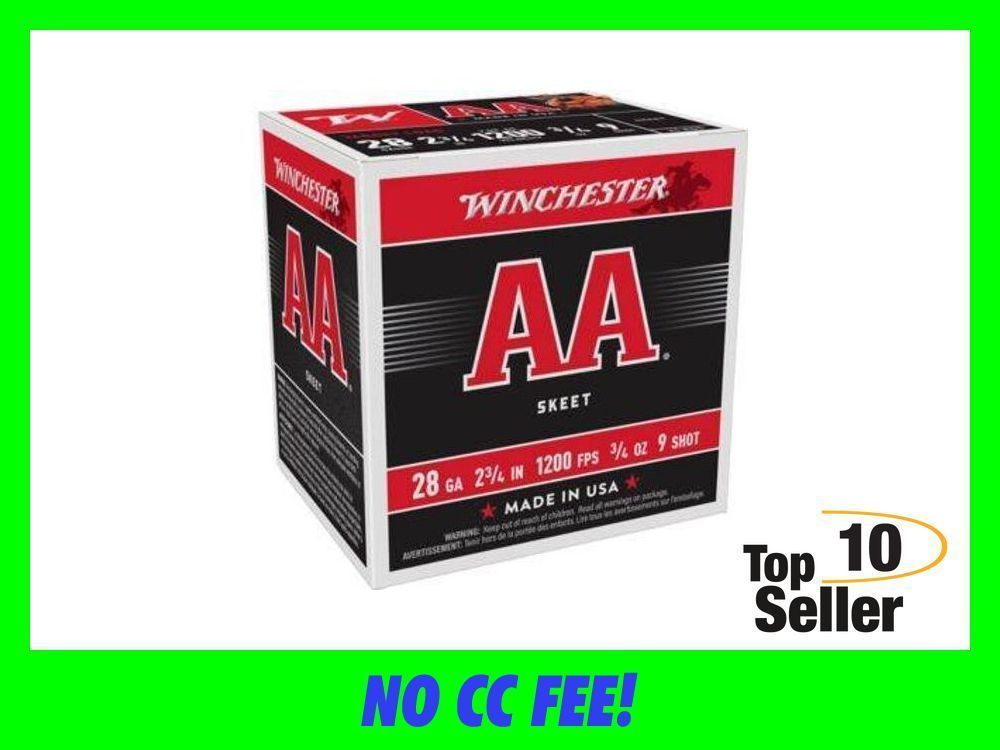 WINCHESTER AA 28GA 3/4OZ #9 1200FPS 250RD CASE LOT-img-0