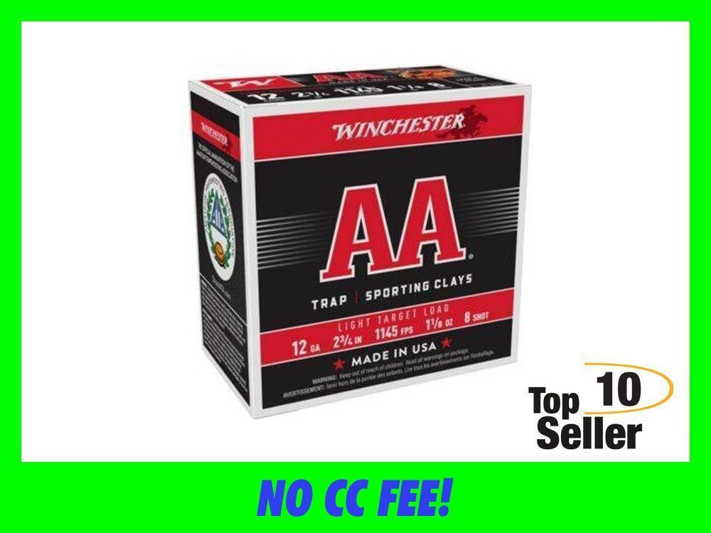 WINCHESTER AA 12GA 1-1/8OZ #8 1145FPS 250RD CASE LOT-img-0