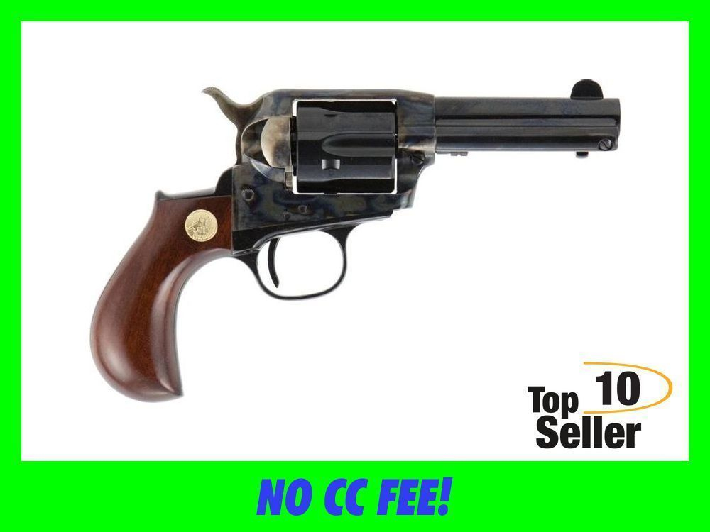 Cimarron Lightning 38SPL Revolver 6 Rd 3.50” Blued Birdhead Walnut Grip-img-0