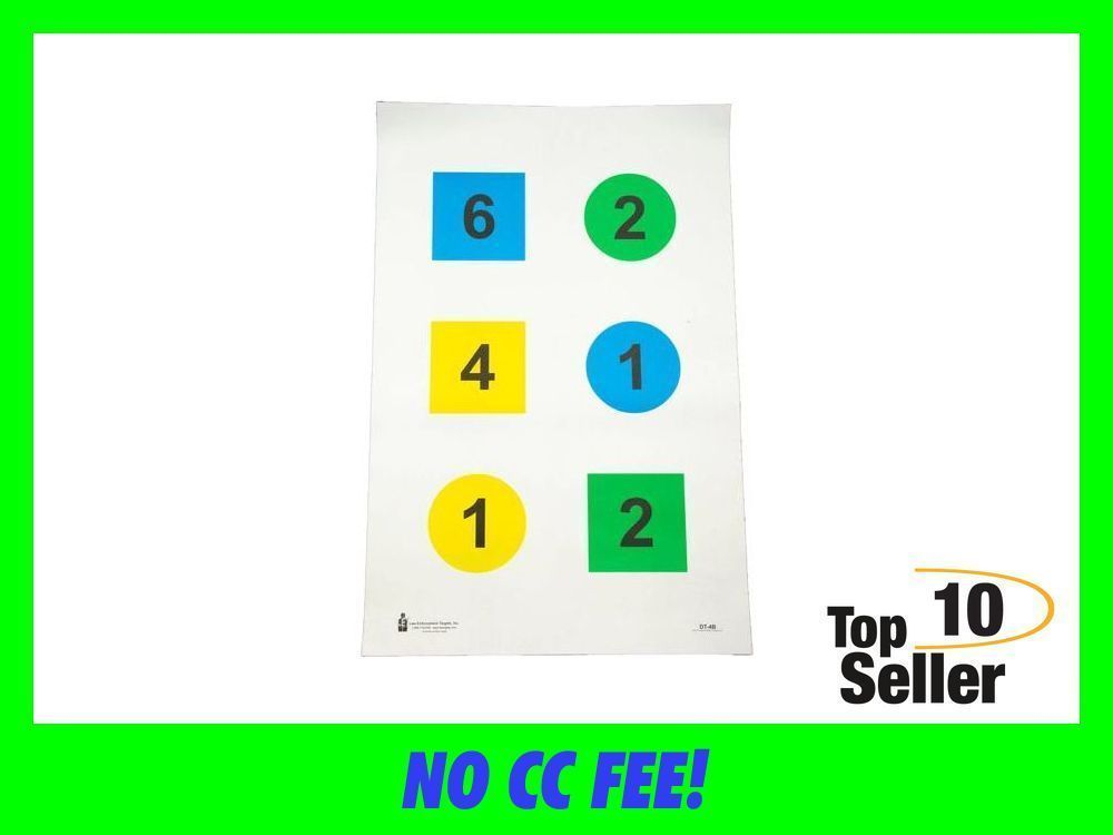 Action Target DT4B100 Training Discretionary Command Circle/Square Paper-img-0