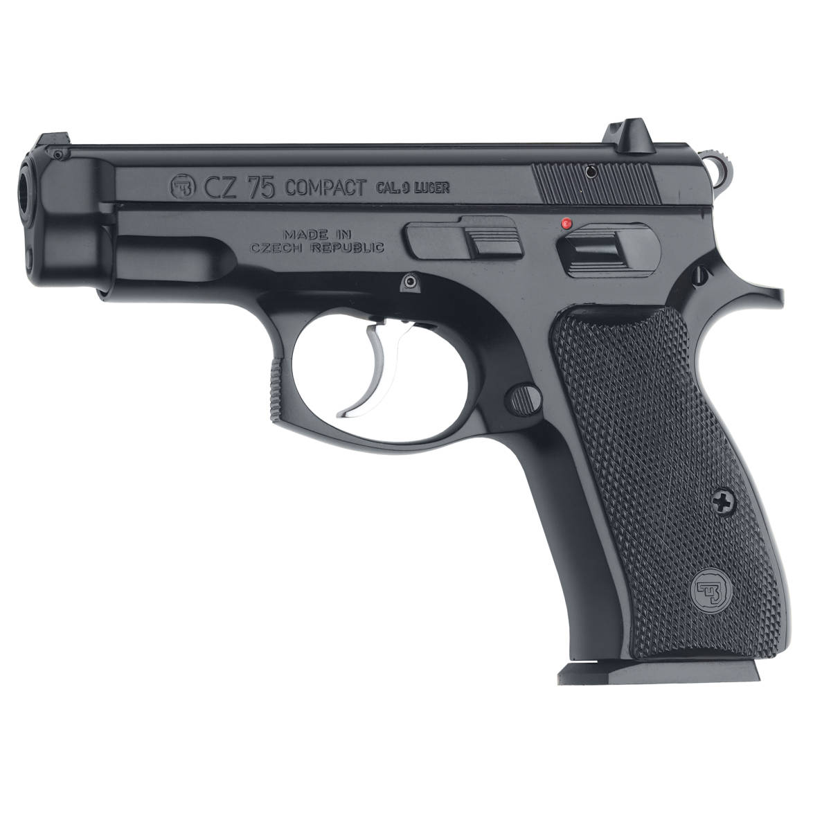 CZ-USA 91190 75 Compact 9mm Luger 15+1 3.75” Black Steel Barrel &...-img-0