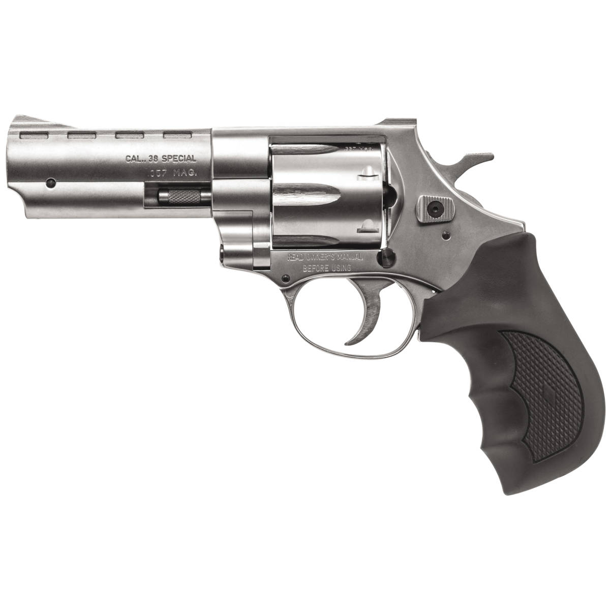EAA Weihrauch Windicator 357 Mag 6rd 4” Nickel Steel Black Rubber Grip-img-0