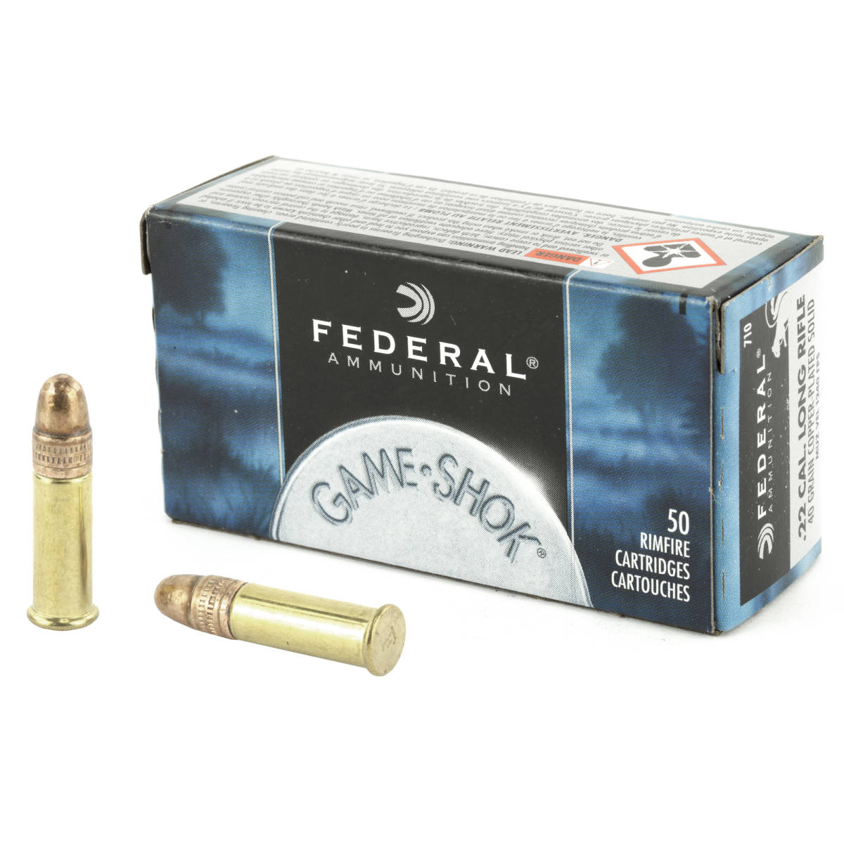 Federal 710 Small Game & Target High Velocity 22 LR 40 gr Copper Plated ...