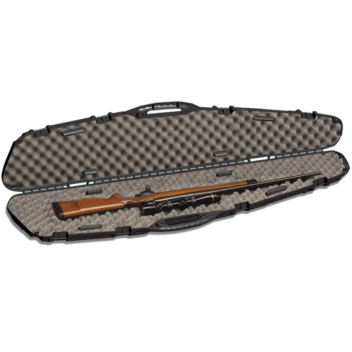 Plano 151101 Single Pillared Scoped Rifle Case Black Polymer Foam ...
