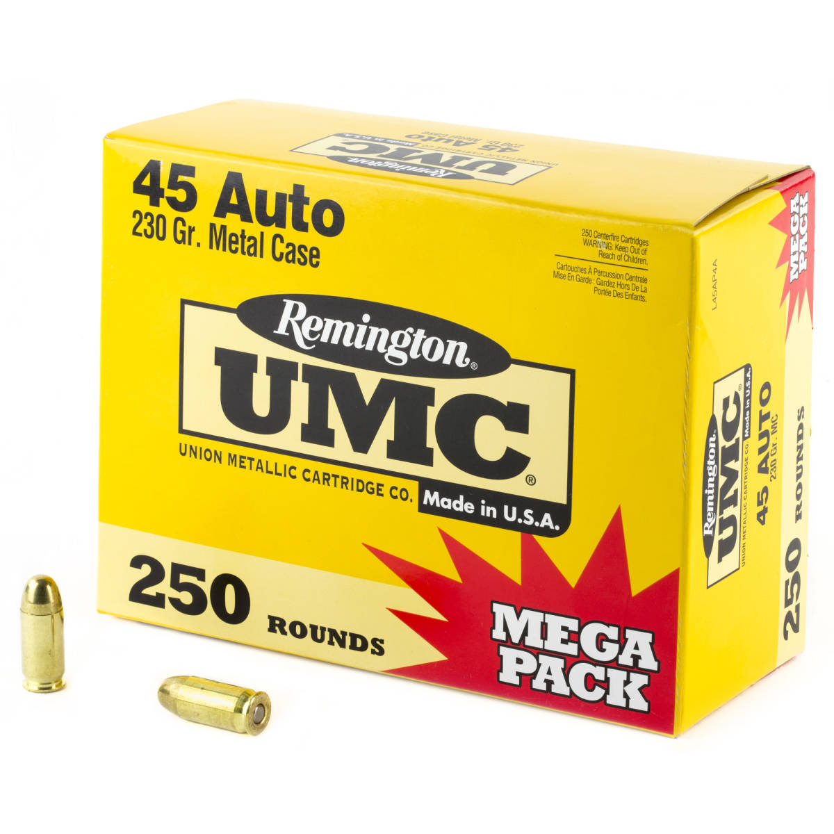45 ACP AMMO 250 Round Remington UMC 45ACP 230Gr AccuBond L45AP4A Long Range-img-0