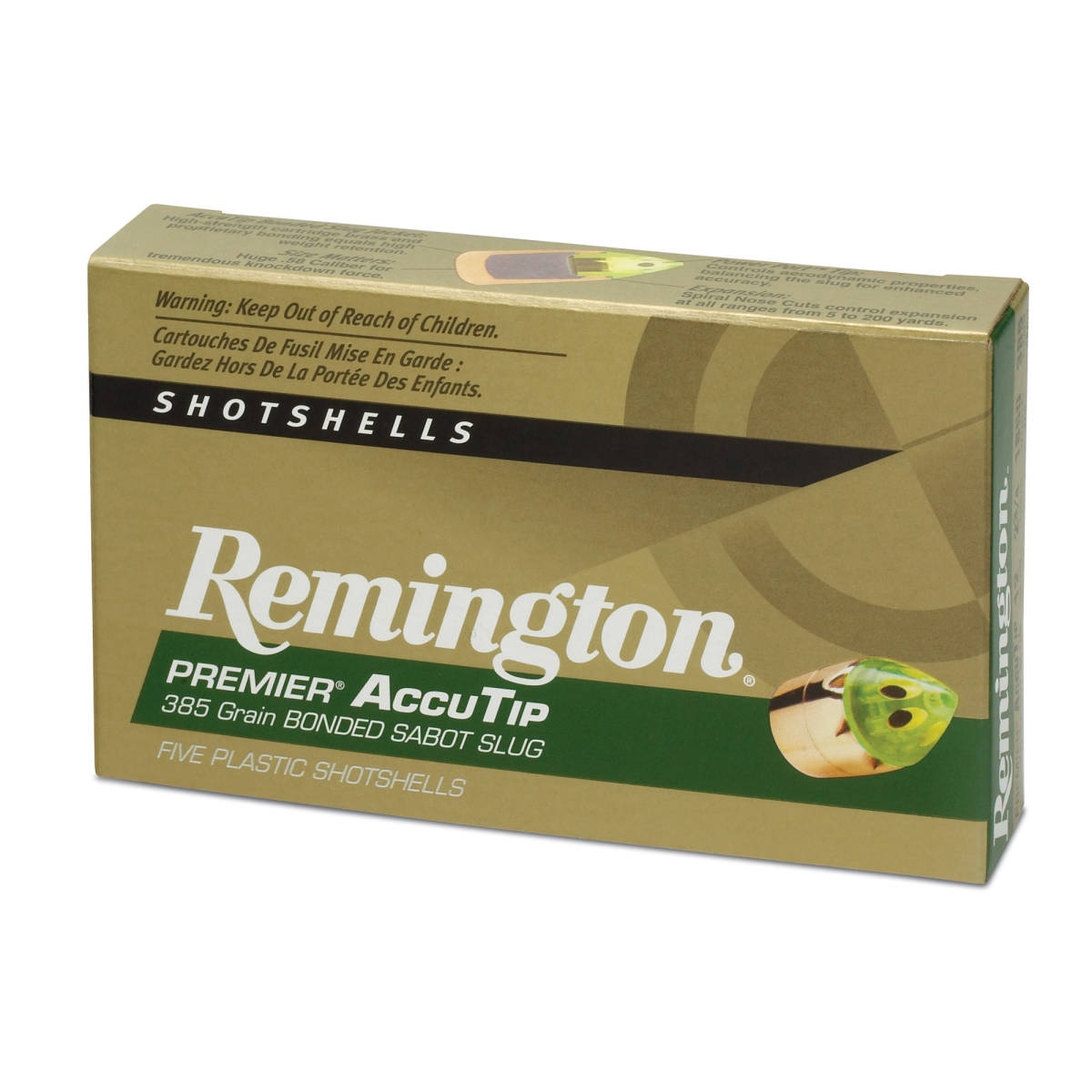 Remington Ammunition 20727 Premier AccuTip 12 Gauge 2.75” Sabot Slug...-img-0