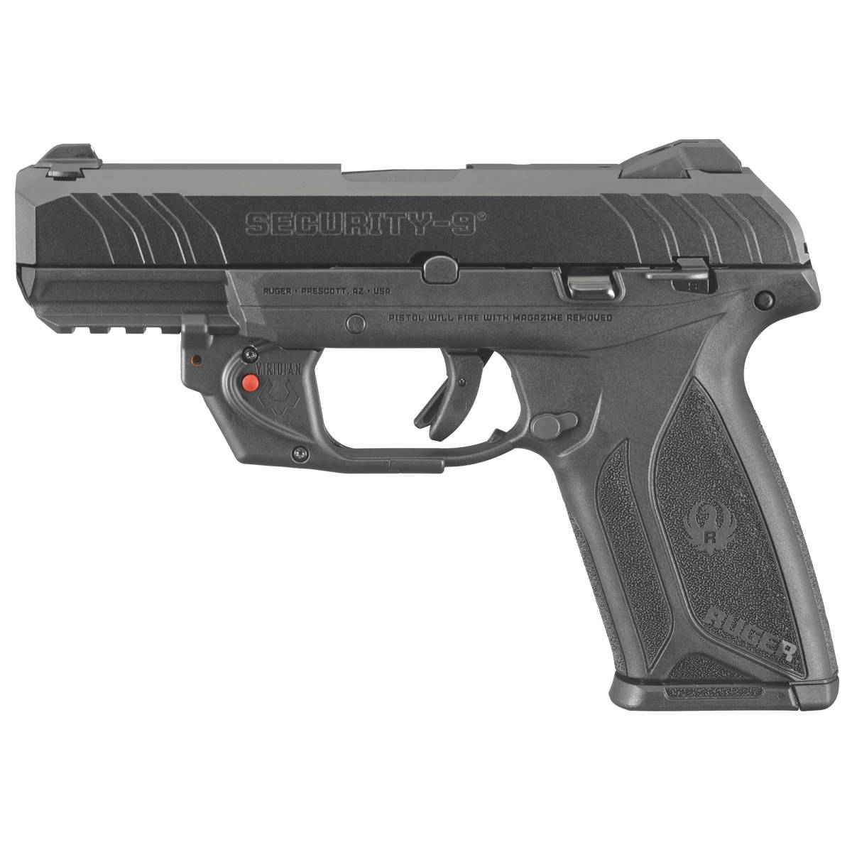 Ruger Security-9 9MM 4” Barrel Black W/ Veridian Laser /15+1/-img-0