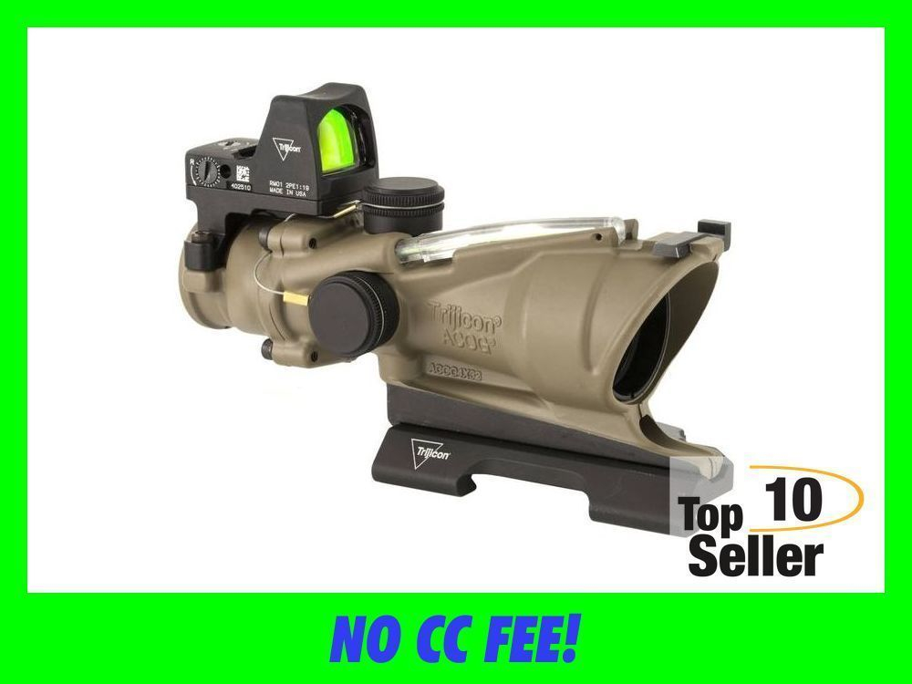 Trijicon 100554 ACOG ECOS Combo Flat Dark Earth 4x32mm Illuminated ...