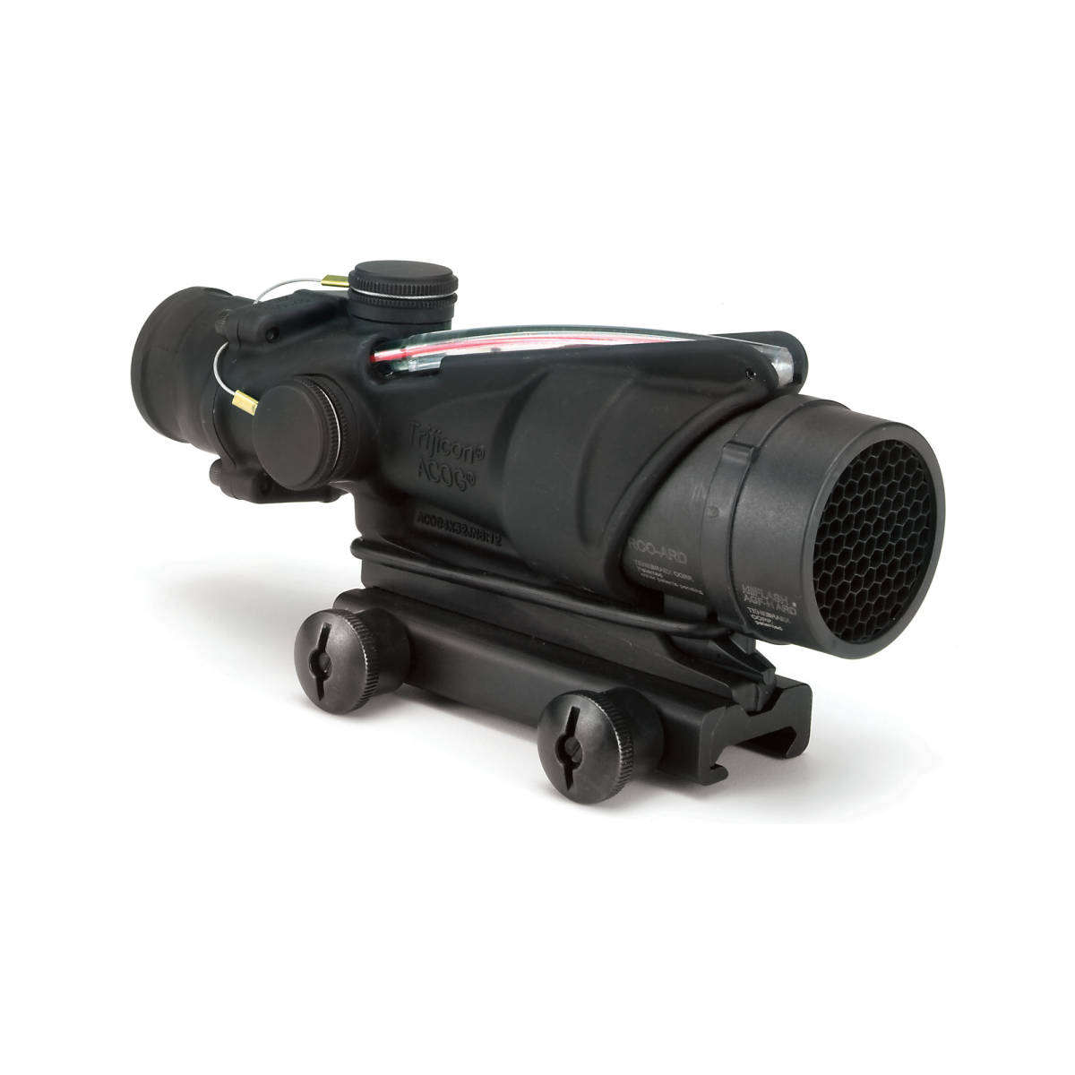 Trijicon 100226 ACOG Black Hardcoat Anodized 4x32mm Illuminated Red...-img-0
