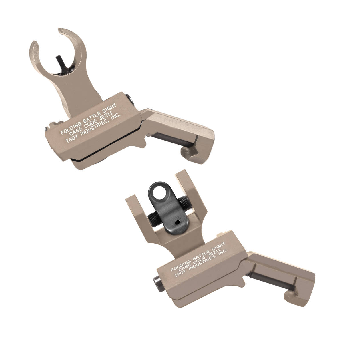 TROY FLDNG HK FRNT OFFSET SGHT FDE-img-0