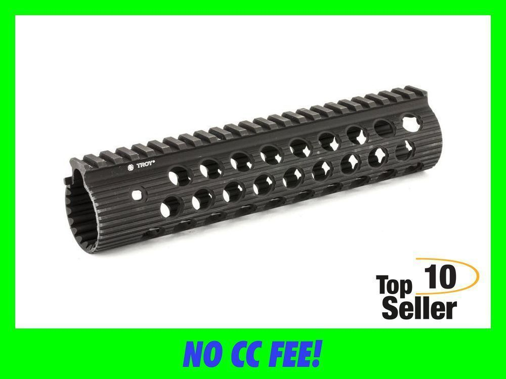Alpha Ralx Handle Troy Ind STRXAL190BT01 Alpha Rail Aluminum Black Anodized 9” for AR-15 ...