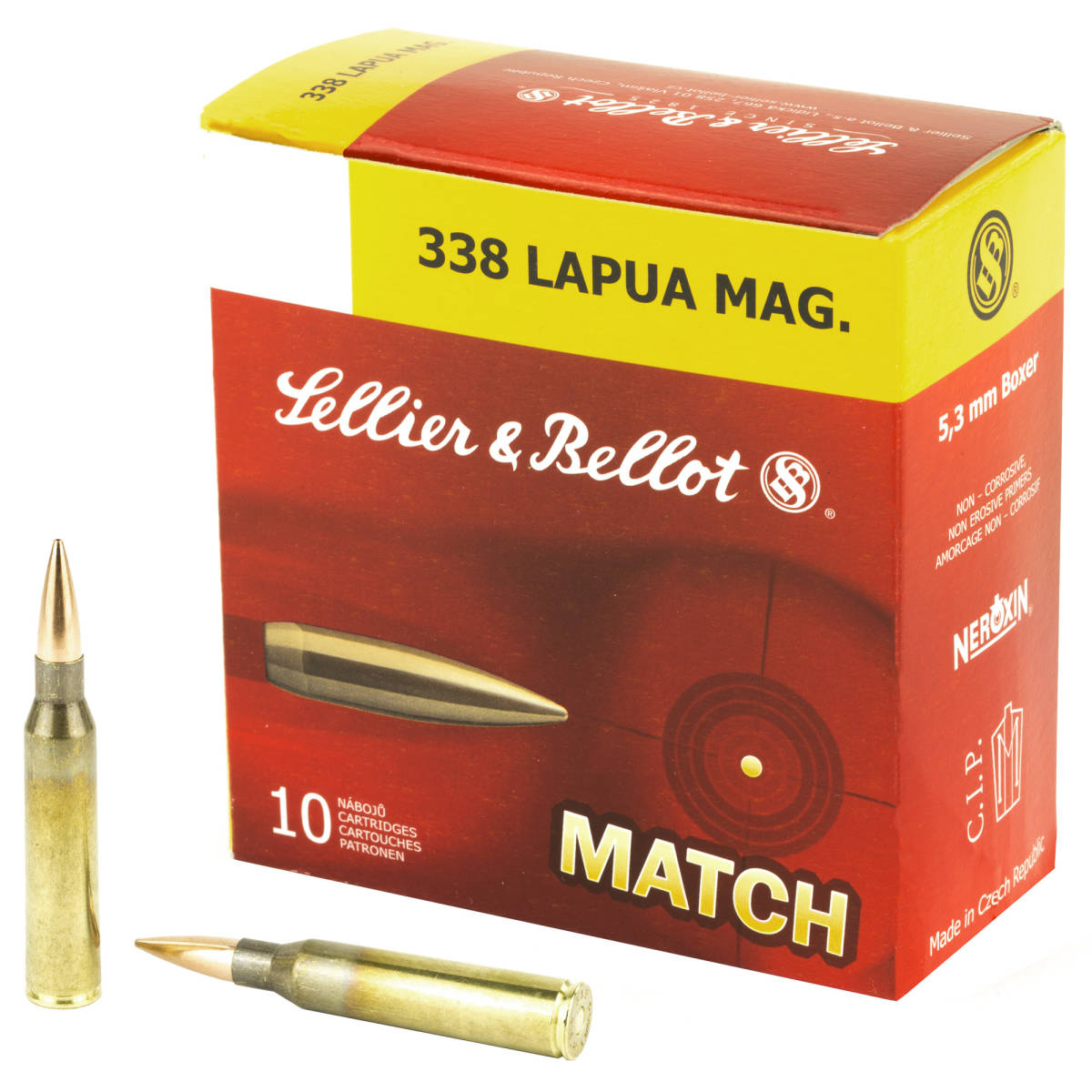Sellier & Bellot SB338LMA Rifle 338LapuaMag 250gr Hollow Point Boat Tail-img-0