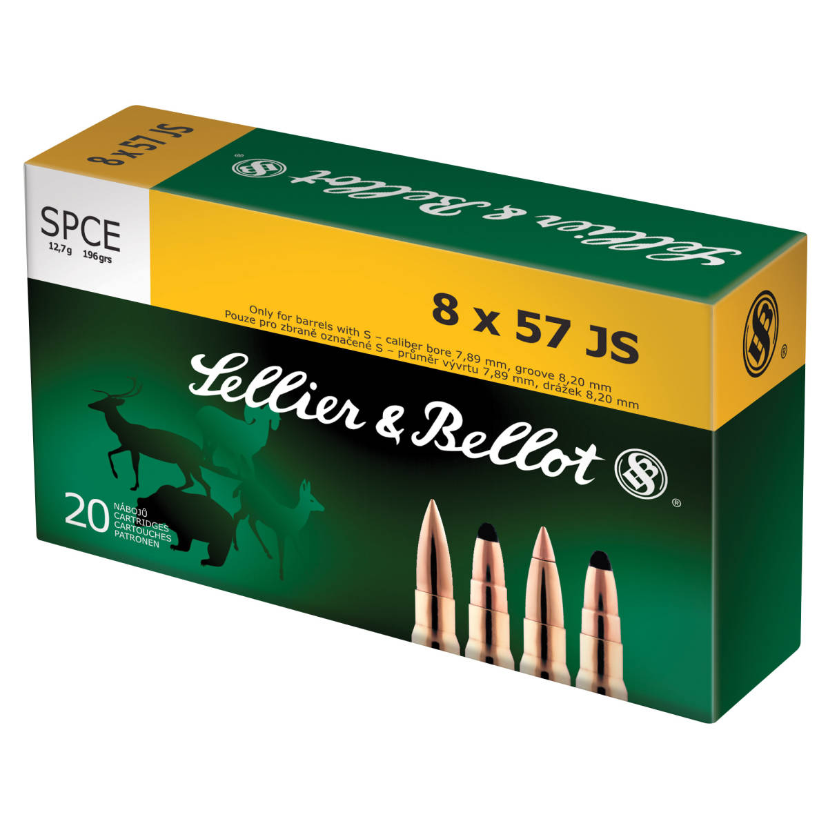 Sellier & Bellot 8x57mm JS Mauser Ammo (8mm Mauser) 196 gr SP Ammunition-img-0