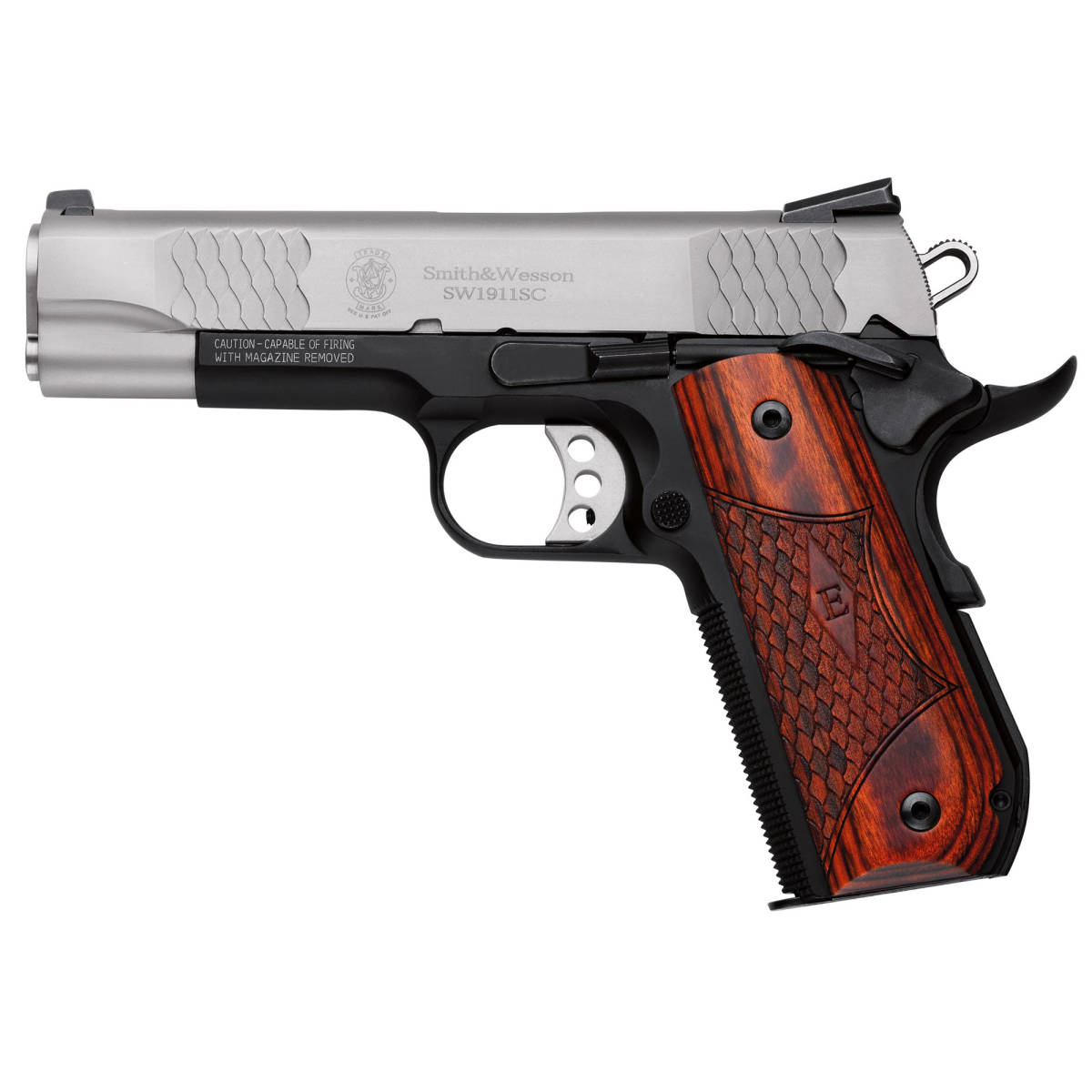 Smith Wesson 1911 E-Series 45 ACP 4.25” Commander 45acp Enhanced SS/BL-img-0
