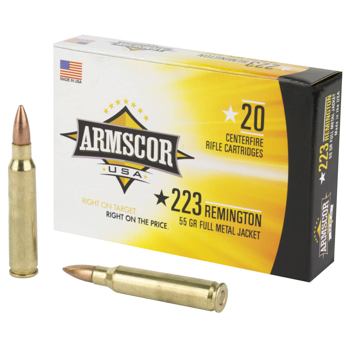 Armscor FAC2231N Rifle 223 Rem 55 gr Full Metal Jacket (FMJ) 20 Rd Bx-img-0