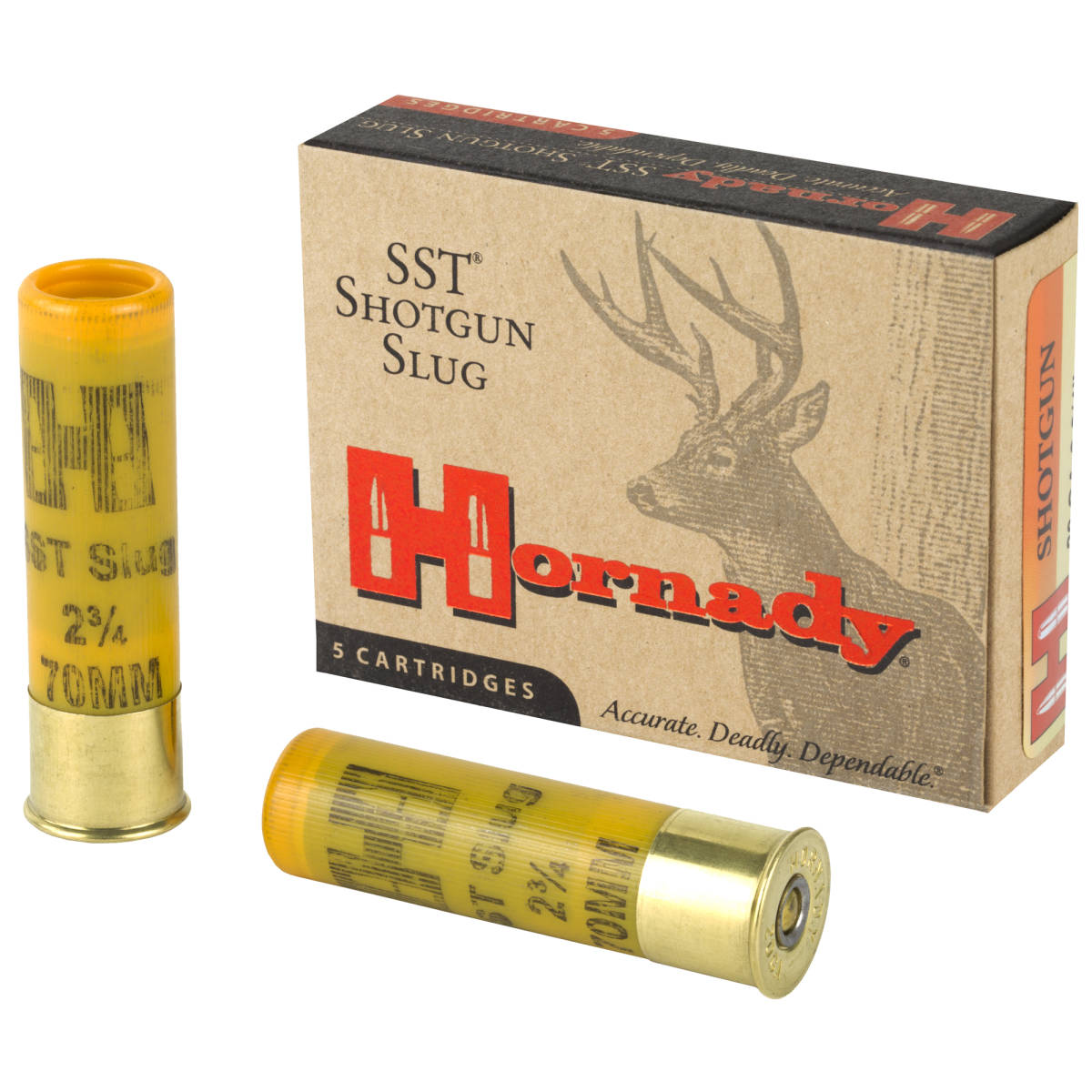 Hornady 20 ga 2.75" 2 3/4" 250gr SST SABOT SLUG 5 SHELLS gauge-img-0