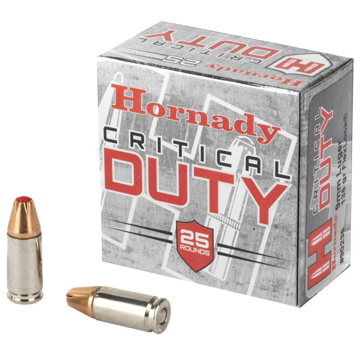 HORNADY CRITICAL DUTY 9MM 135 GR HOLLOW POINT AMMO PERSONAL DEFENSE HP-img-0