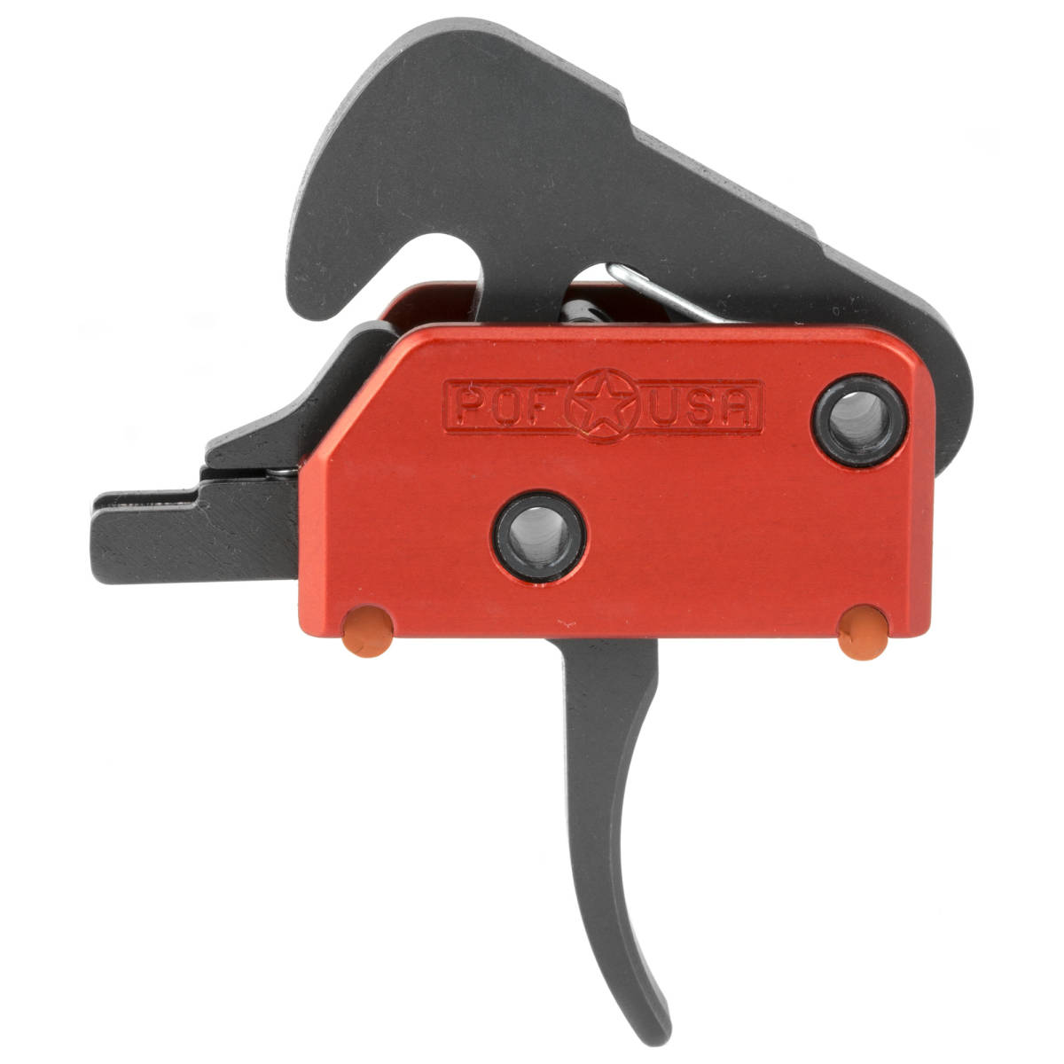 Patriot Ordnance Factory 01509 Drop-In Black/Red Curved Trigger Two ...