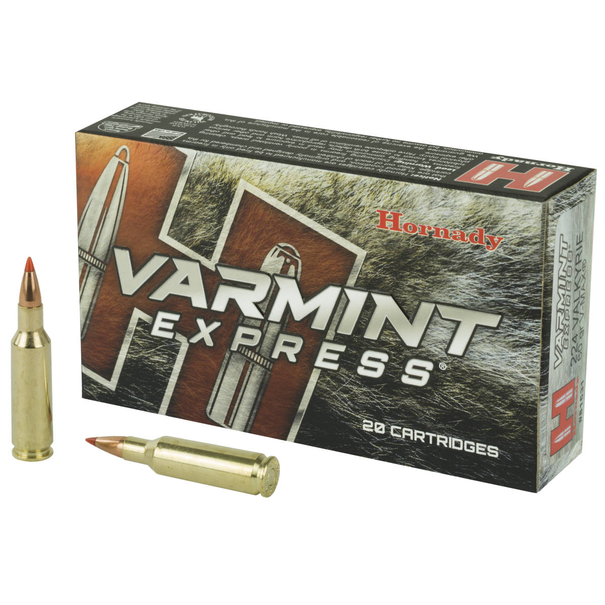 Hornady 81531 Varmint Express 224Valkyrie 60gr V Max 20 Per Box/10 Case-img-0