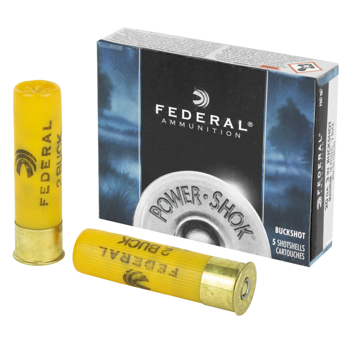 Federal F2072B Power-Shok Magnum 20Gauge 3” 18Pellets 1 1/4oz...-img-0