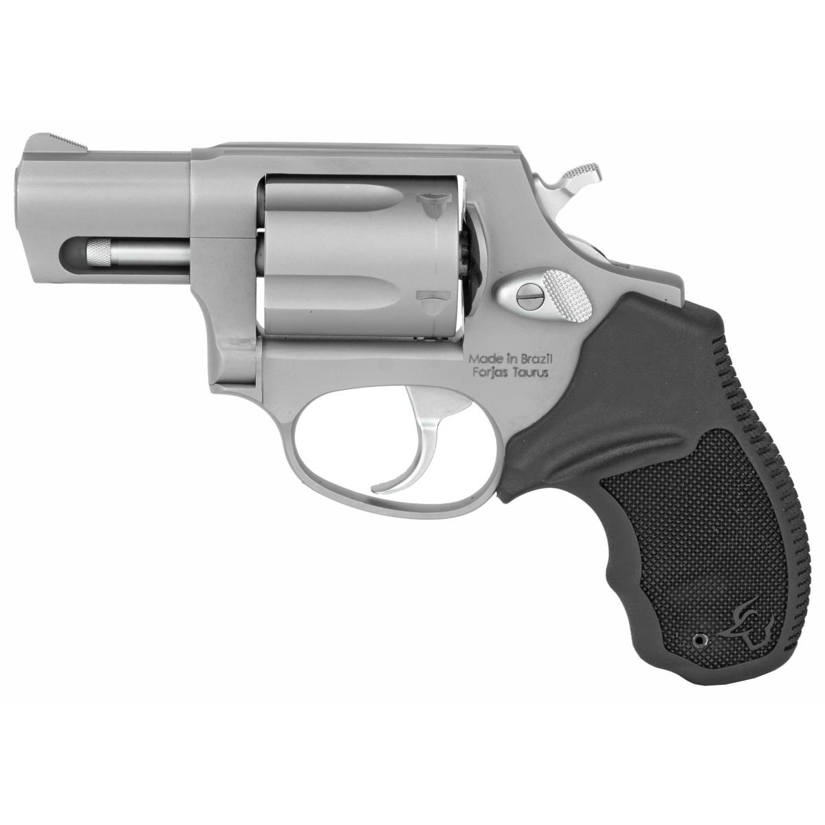 Taurus 605 Standard 357 Mag 5rd 2” Matte Stainless Steel Black Rubber...-img-0