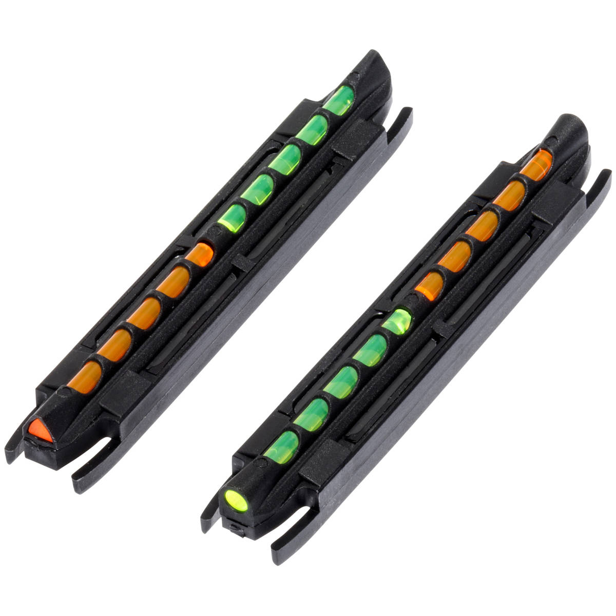 HiViz TO300 Two-In-One Magnetic Front Sight Black | Green/Orange Fiber...-img-0