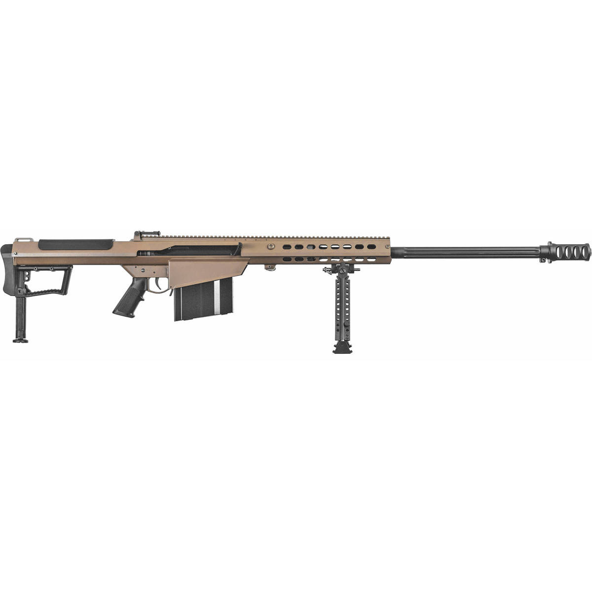 Barrett 18065 M107A1 50 BMG 29” 10+1 Flat Dark Earth Cerakote Fixed...-img-0