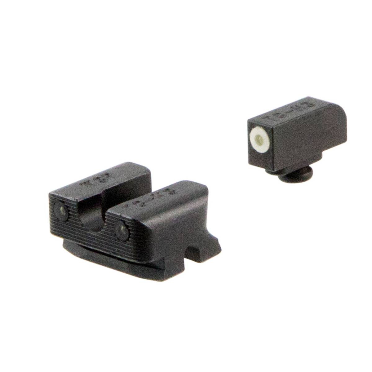 TruGlo TG231W3W Tritium Pro Black | Green White Outline Front Sight Rear-img-0
