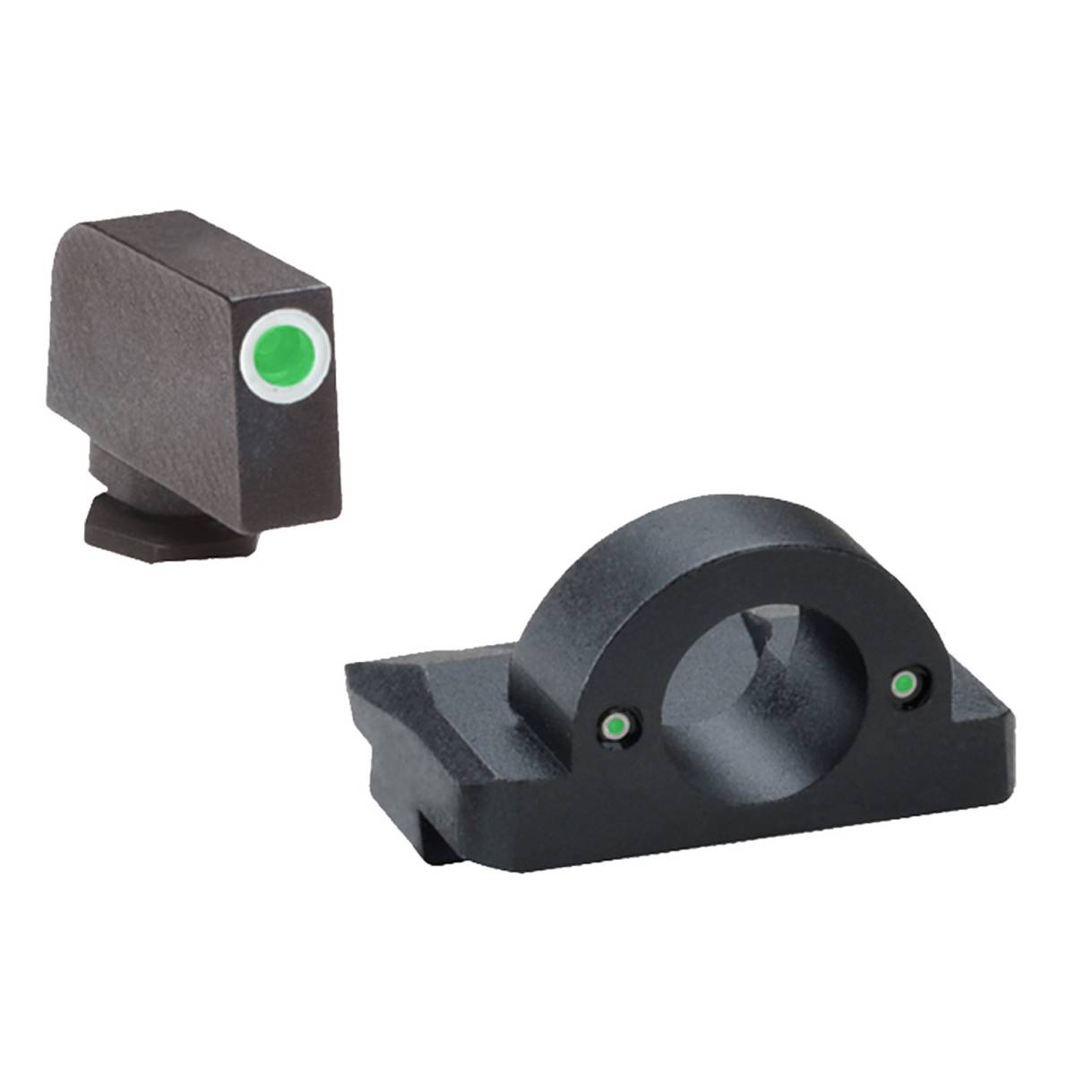 AmeriGlo GL126 Ghost Ring Sight Set for Glock Green Tritium White...-img-0