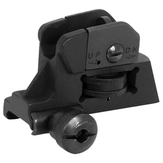 NcStar MARDRS AR15 Rear A2 Backup Iron Sight Black Dual Aperture for ...