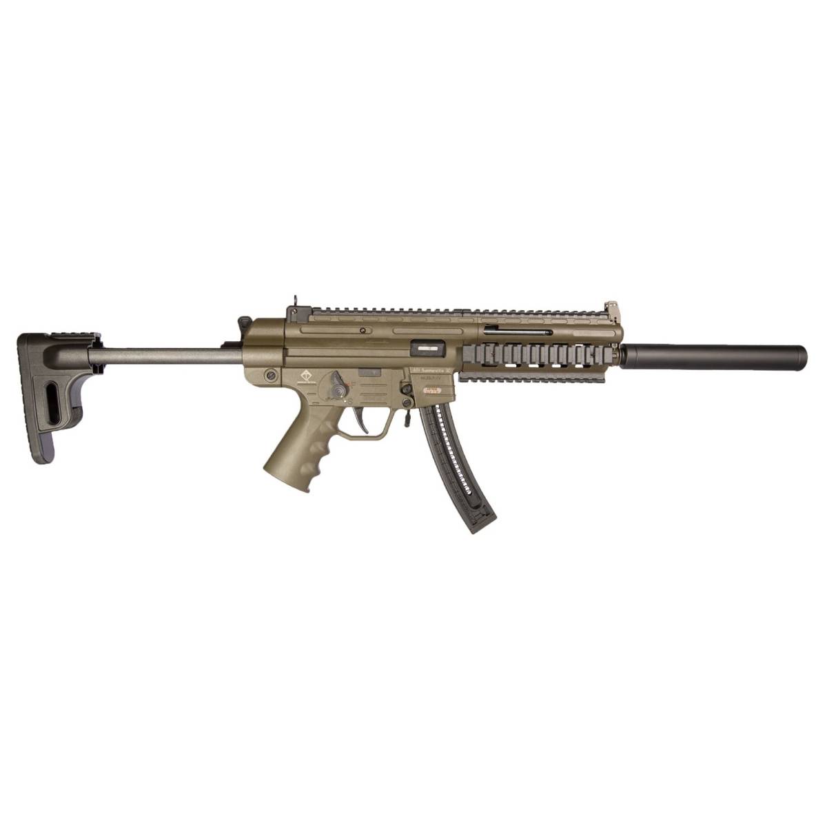 GSG GSG219GERGGSG1622G GSG-16 Full Size 22 LR 22+1 16.25” Black Green...-img-0