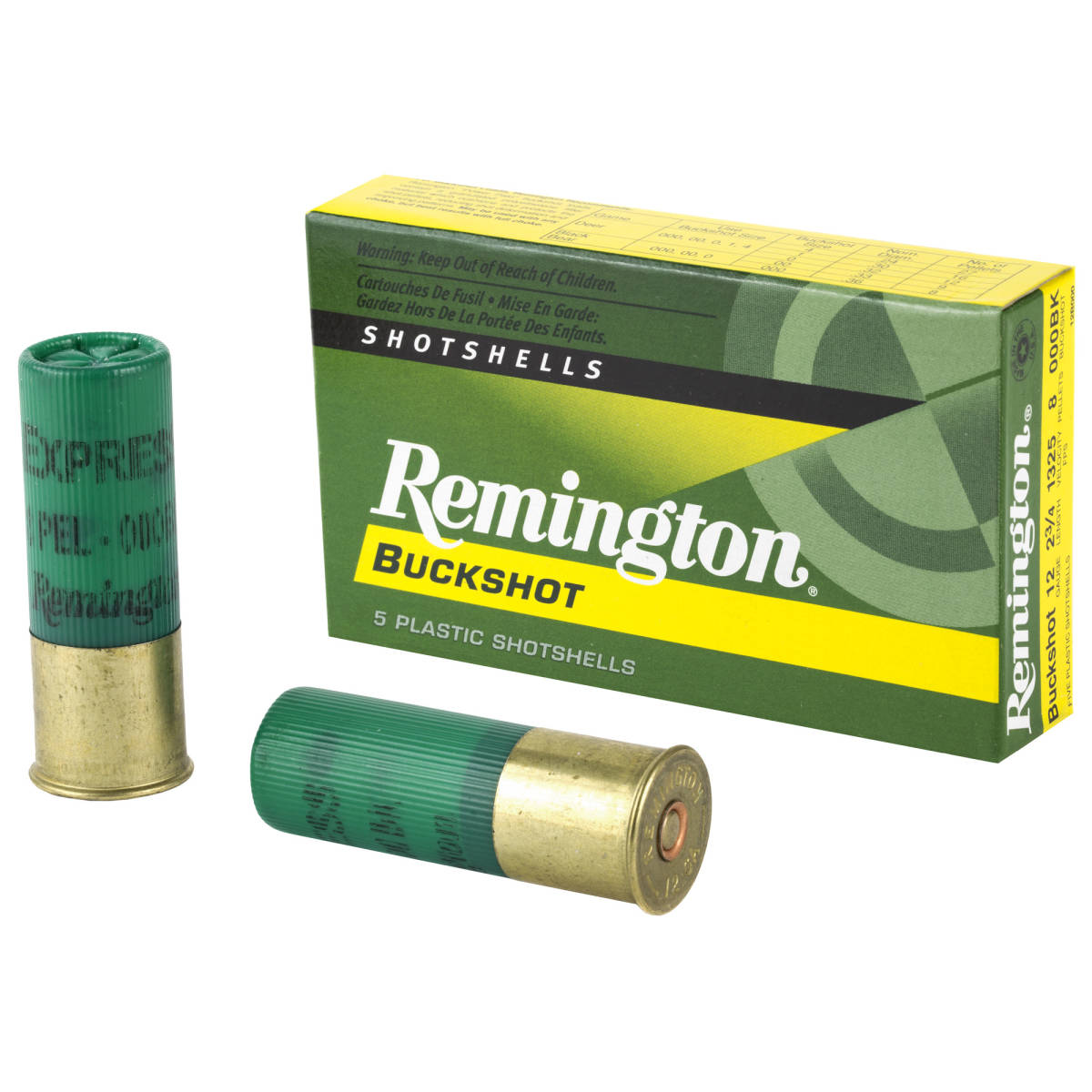 REM EXP 12GA 2.75” 000 BCK 5/250 - Shotgun Shells at GunBroker.com ...