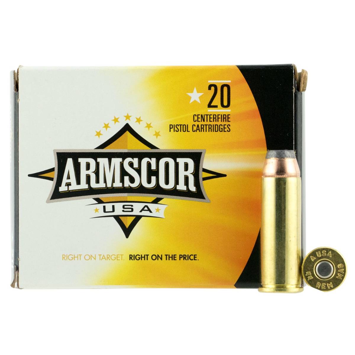 Armscor FAC44M2N USA 44Rem Mag 240gr Jacketed Hollow Point 20 Per Box/25-img-0