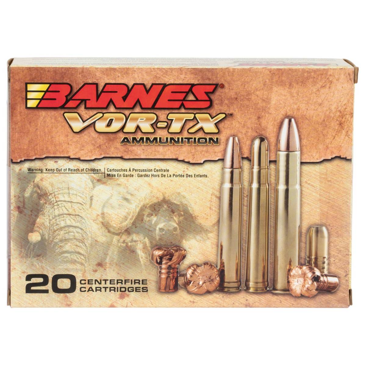 Barnes Bullets 22035 VOR-TX Safari 416Rigby 400gr Round Nose Banded...-img-0