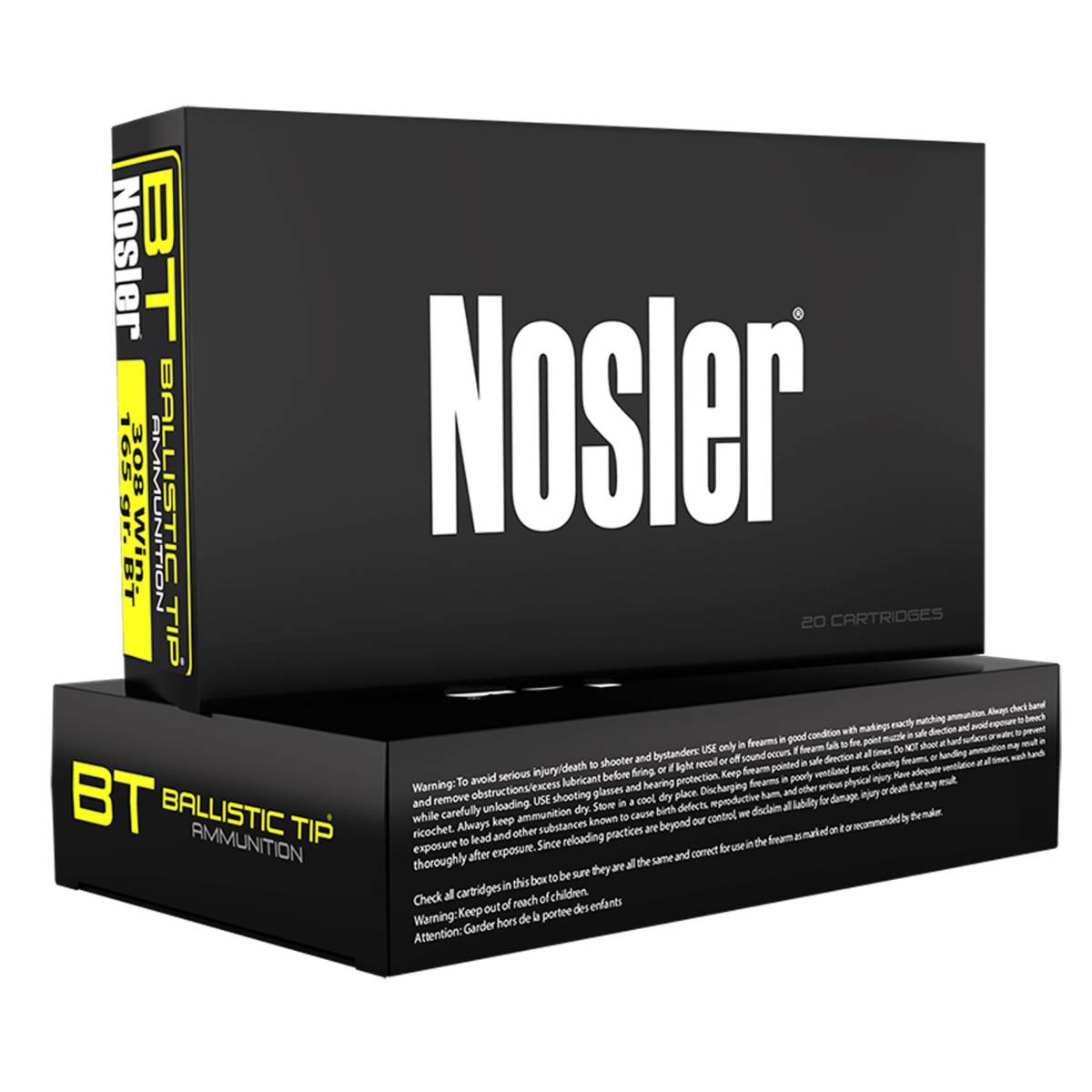 Nosler 40068 Ballistic Tip 30-06Springfield 125gr Spitzer 20 Per Box/10 ...