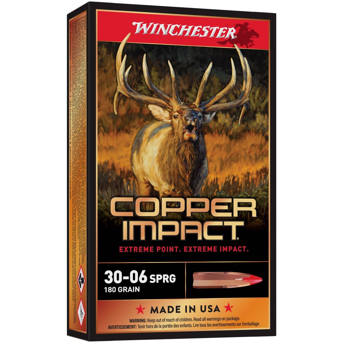 Winchester Ammo X3006CLF2 Copper Impact 30-06Springfield 180gr Extreme...-img-0