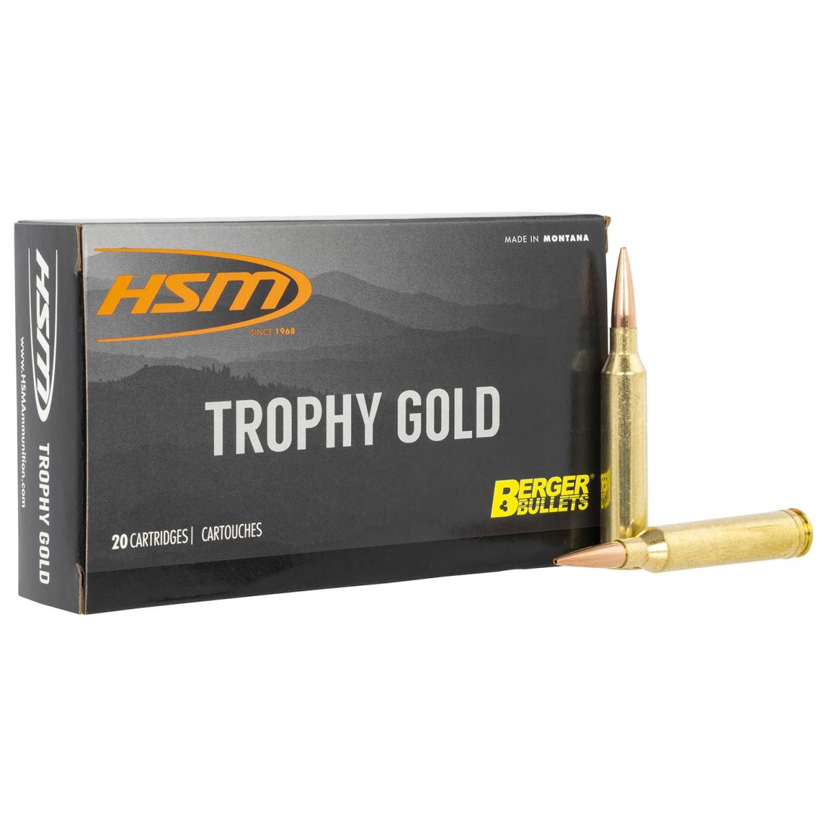 HSM 65X284130VLD Trophy Gold Extended Range 6.5x284 Norma 130 gr Berger...-img-0