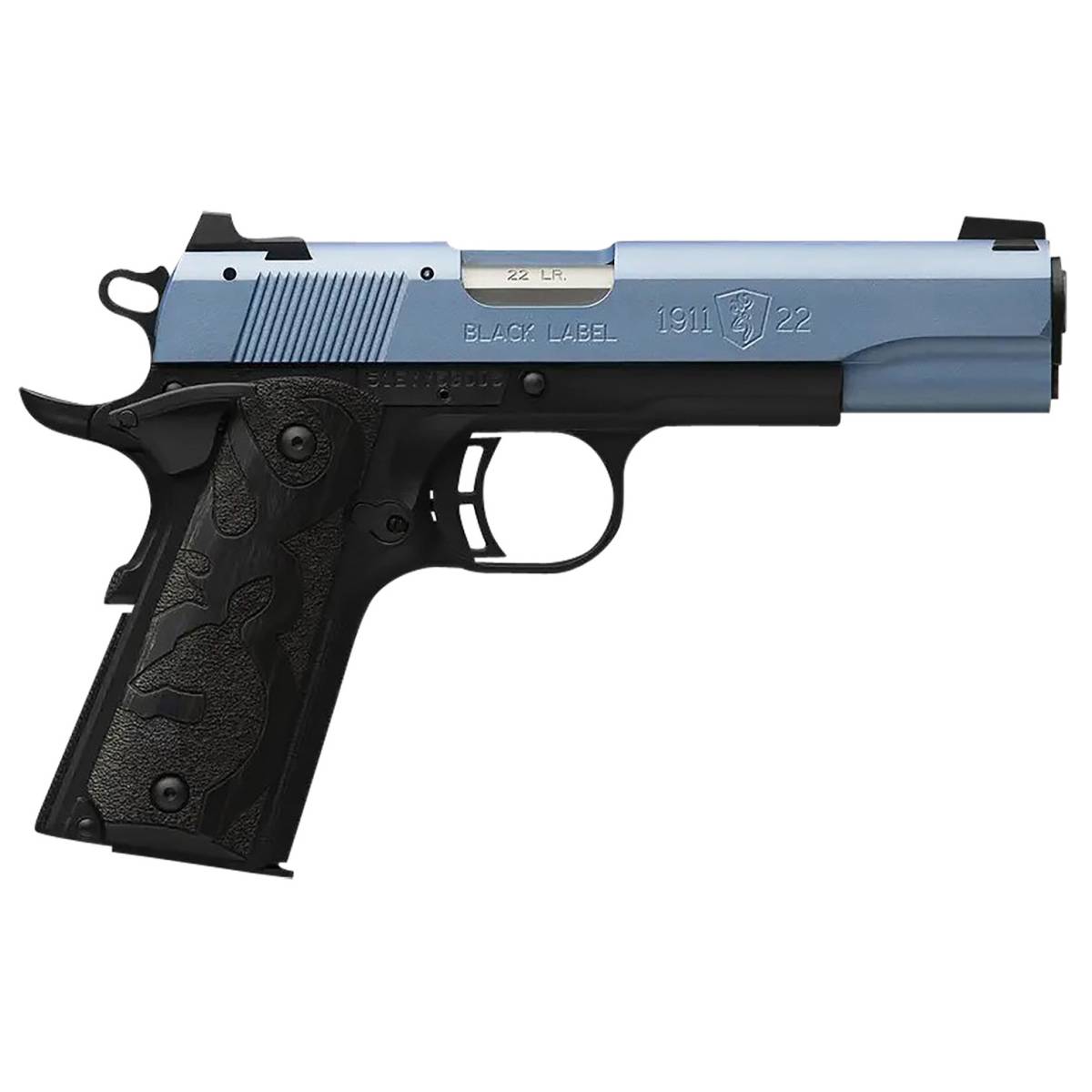 Browning 1911 Black Label Full Size 22 LR 4.25" 10+1 Laminate Stainless...-img-0