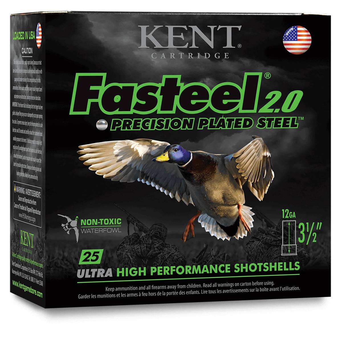 Kent Cartridge K203FSP282X4 Fasteel 20 Gauge 3” 1 oz 2x4 Shot 25 ...