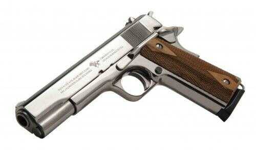 Colt 1911 Style Nickel Government Series 70 45 ACP Cimarron Firearms-img-0